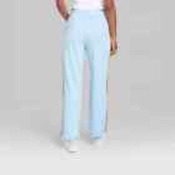 Wild Fable NWT Women's High Rise Track Pants, Drawstring, Blue, Small, Joggers - Picture 4 of 16